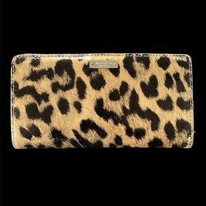 Kate Spade leopard print wallet